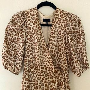 Fun and flirty silk cheetah dress! Only worn once.